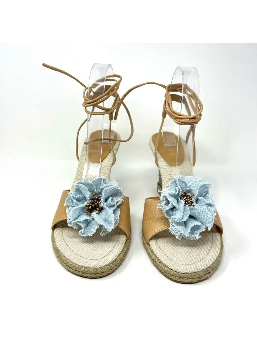 NEW Unisa Florette Wedge Tie Up Sandals Size 8.5